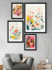 East End Prints Orange Floral Meadow IV by Ana Rut Bre Framed Print - Image 2 of 3