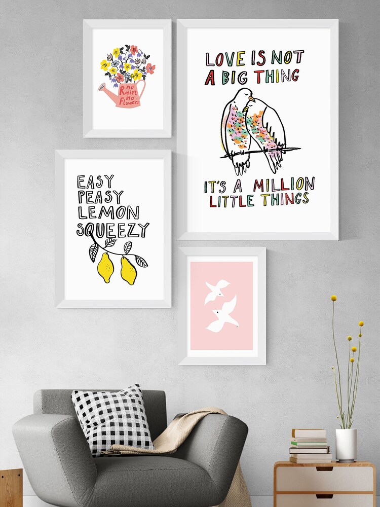 East End Prints Pink No Rain No Flowers by Karin Akesson Framed Print - Image 2 of 3 East End Prints Pink No Rain No Flowers by Karin Akesson Framed Print - Image 2 of 3