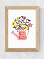 East End Prints Pink No Rain No Flowers by Karin Akesson Framed Print - Image 3 of 3