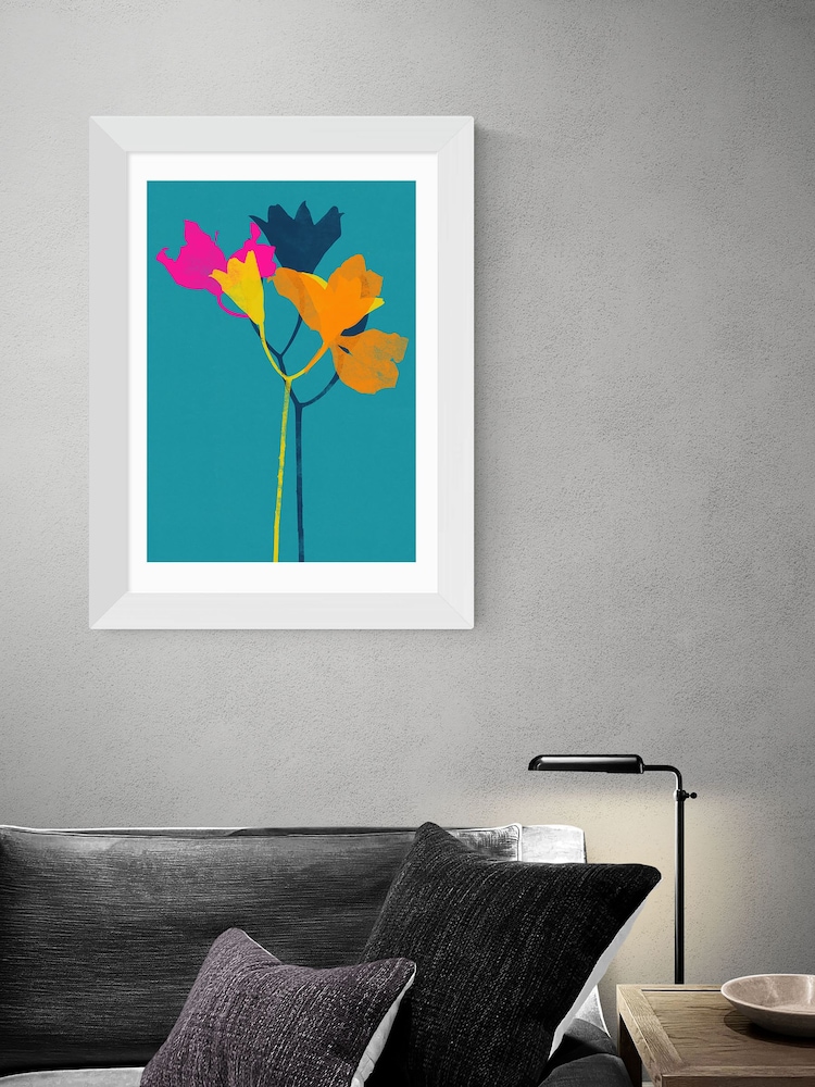 East End Prints Blue Lily 24 by Garima Dhawan Framed Print - Image 1 of 3
