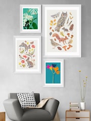 East End Prints Blue Lily 24 by Garima Dhawan Framed Print - Image 2 of 3