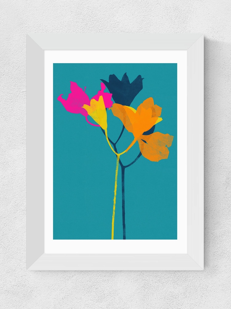 East End Prints Blue Lily 24 by Garima Dhawan Framed Print - Image 3 of 3