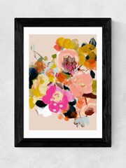 East End Prints Pink Bouquet Floral  by Ana Rut Bre Framed Print - Image 3 of 3