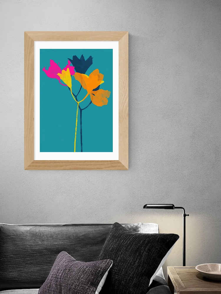 East End Prints Blue Lily 24 by Garima Dhawan Framed Print - Image 1 of 3
