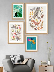 East End Prints Blue Lily 24 by Garima Dhawan Framed Print - Image 2 of 3