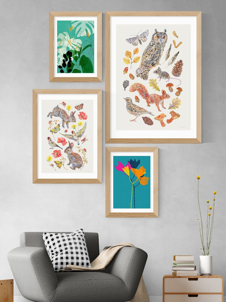 East End Prints Blue Lily 24 by Garima Dhawan Framed Print - Image 2 of 3