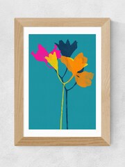 East End Prints Blue Lily 24 by Garima Dhawan Framed Print - Image 3 of 3