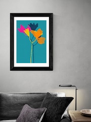 East End Prints Blue Lily 24 by Garima Dhawan Framed Print - Image 1 of 3