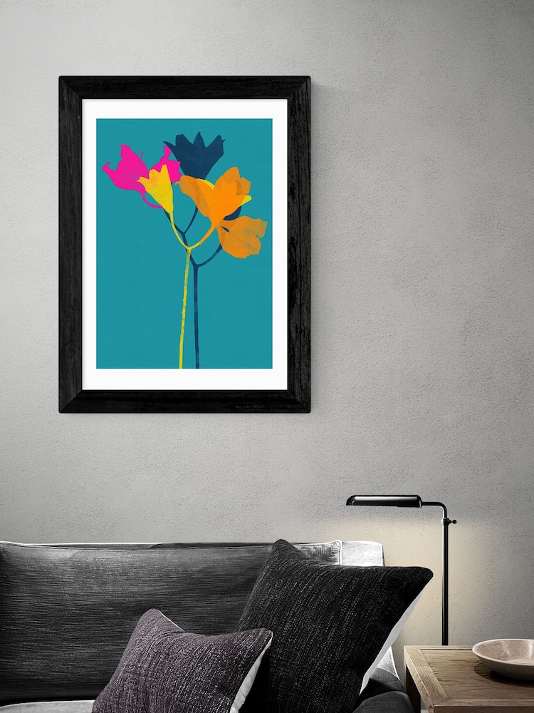 East End Prints Blue Lily 24 by Garima Dhawan Framed Print - Image 1 of 3