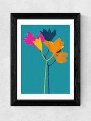 East End Prints Blue Lily 24 by Garima Dhawan Framed Print - Image 3 of 3