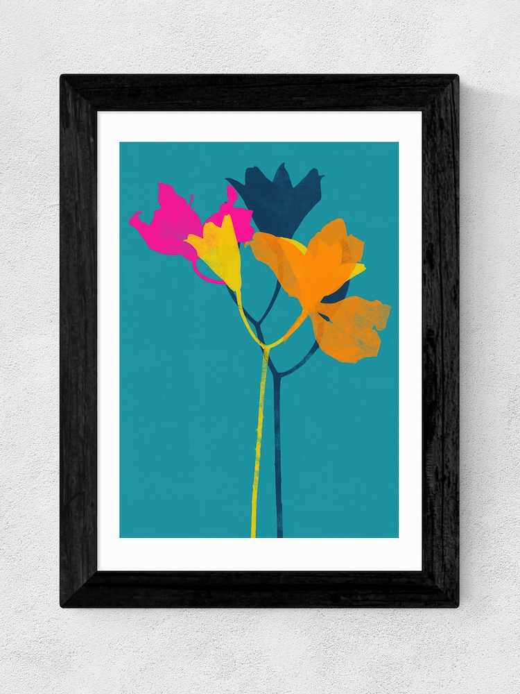 East End Prints Blue Lily 24 by Garima Dhawan Framed Print - Image 3 of 3