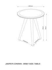 Jasper Conran London Blue Bray Side Table - Image 4 of 4