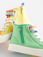 Little Bird by Jools Oliver Multi Older Pastel Rainbow Colourblock Canvas Trainers - Image 5 of 6