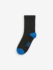 Clarks Black Short Sleeve Black Multi Socks 5 Pack - Image 5 of 7