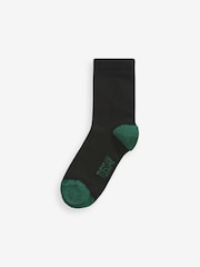 Clarks Black Short Sleeve Black Multi Socks 5 Pack - Image 6 of 7