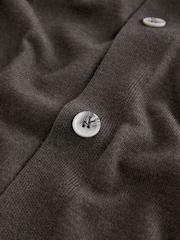 Ash Brown Regular Knitted Button Through Shacket - Image 5 of 5