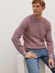 Red Regular Twist Crew Jumper - Image 1 of 8