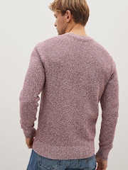 Red Regular Twist Crew Jumper - Image 2 of 8