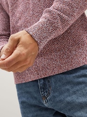 Red Regular Twist Crew Jumper - Image 5 of 8