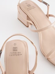Nude Pink Regular/Wide Fit Forever Comfort® Slingback Hardware Sandals - Image 7 of 8