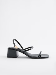 Black Regular/Wide Fit Forever Comfort® Slingback Hardware Sandals - Image 2 of 5