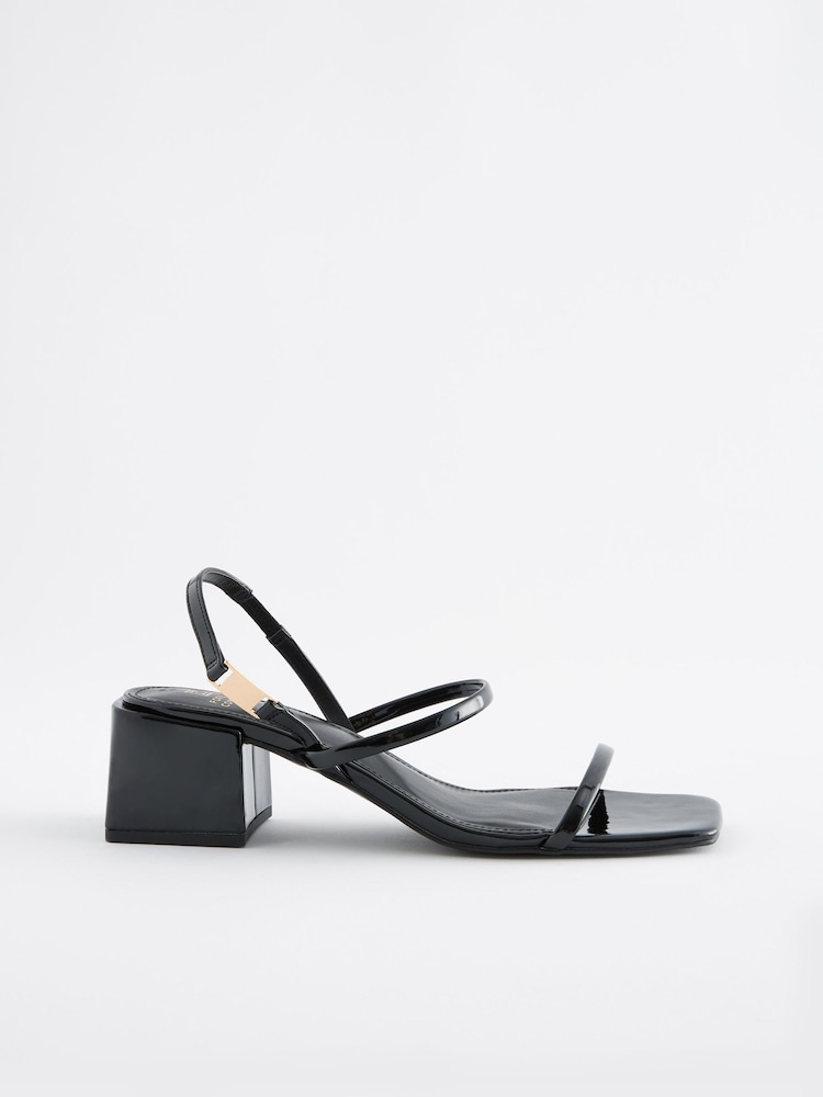 Black Regular/Wide Fit Forever Comfort® Slingback Hardware Sandals - Image 2 of 5