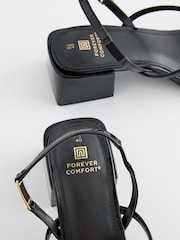 Black Regular/Wide Fit Forever Comfort® Slingback Hardware Sandals - Image 5 of 5