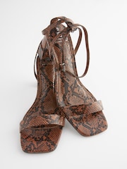 Tan Brown Forever Comfort® Block Heel Sandals - Image 3 of 5