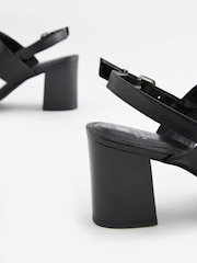 Черный - Кожаные сандалии на блочном каблуке Forever Comfort® - Image 5 of 5