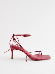 Red Forever Comfort Wrap Heel Sandals - Image 5 of 8