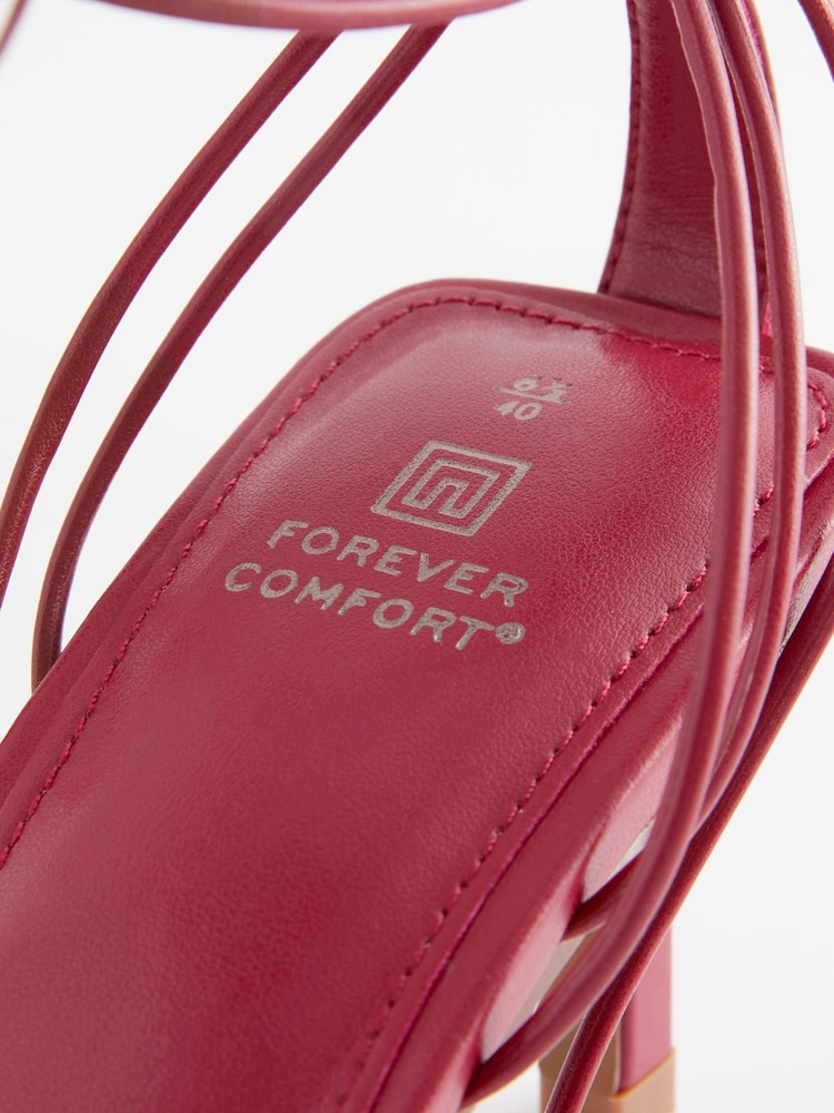 Red Forever Comfort Wrap Heel Sandals - Image 8 of 8