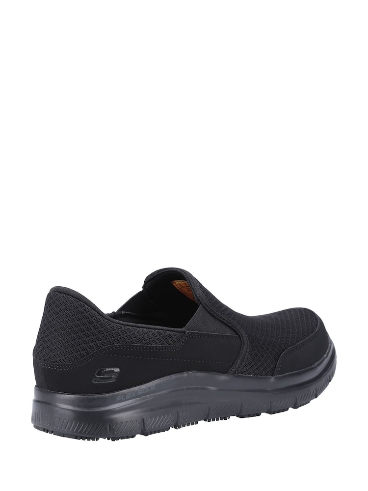 Skechers Black Flex Advantage - McAllen Sr Occupational Mens Shoes - Image 2 of 4