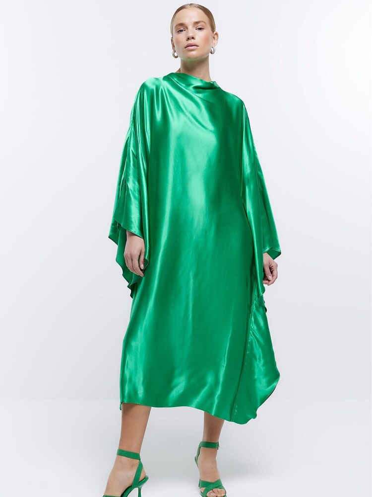 green emerald velvet dress MORANA DRESS