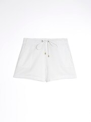 Светло-бежевые шорты из лиоцелла на завязке River Island - Image 5 of 6