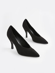 Black Forever Comfort® Point Toe Court Shoes - Image 4 of 7
