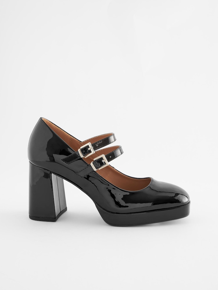 črna - Patentirani čevlji s platformo Forever Comfort ® Mary Jane - Slika 2 iz 5 črna - Patentirani čevlji s platformo Forever Comfort ® Mary Jane - Slika 2 iz 5