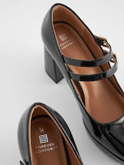 Black Patent Forever Comfort® Platform Mary Jane Shoes - Image 5 of 5