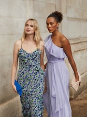 Phase Eight Blue Mia One Shoulder Maxi Dress - Image 1 of 2