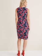 Phase Eight Blue Aurelia Floral Dress - Image 2 of 6