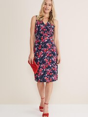Phase Eight Blue Aurelia Floral Dress - Image 3 of 6