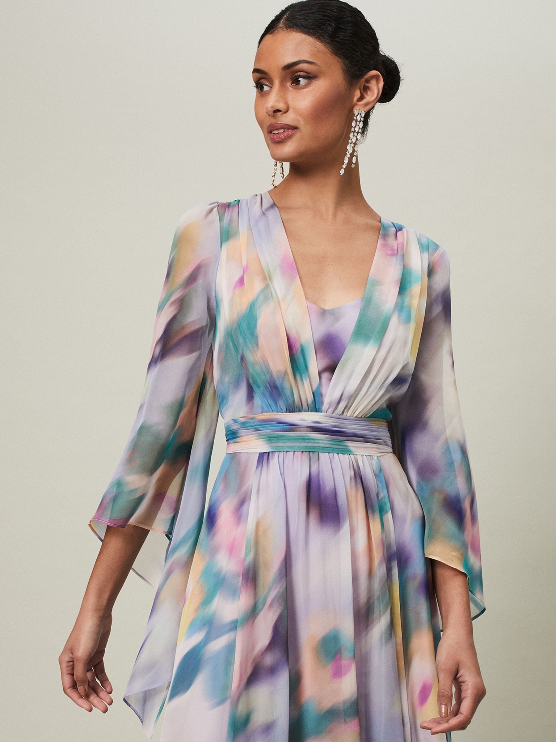 Buy Phase Eight Purple Selene Printed Maxi Dress from the