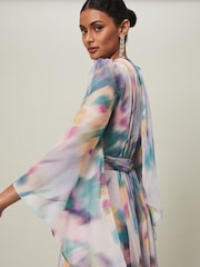 Phase Eight Purple Selene Printed Maxi Dress - Image 5 of 6