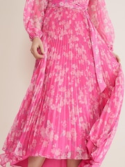 Phase Eight Pink Hayley Pleated Maxi Dress - Image 5 of 7