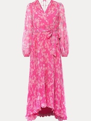 Phase Eight Pink Hayley Pleated Maxi Dress - Image 7 of 7