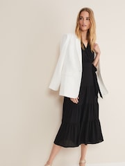 Phase Eight Black Wrap Morven Dress - Image 3 of 7