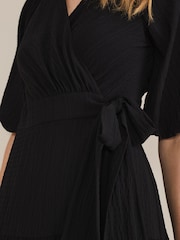 Phase Eight Black Wrap Morven Dress - Image 6 of 7