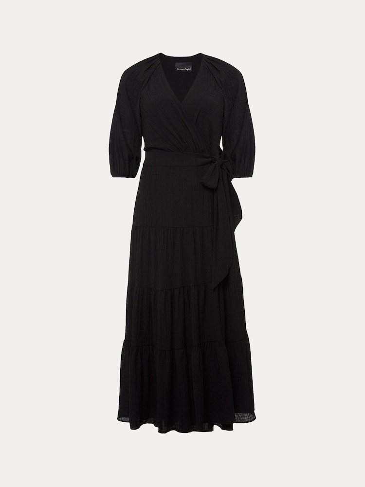 Phase Eight Black Wrap Morven Dress - Image 7 of 7