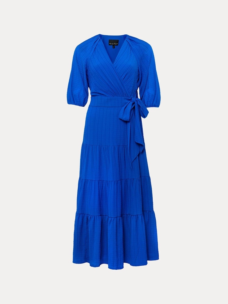 Phase Eight Blue Morven Wrap Dress - Image 5 of 5 Phase Eight Blue Morven Wrap Dress - Image 5 of 5