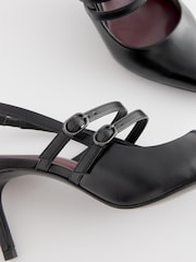 črna - Čevlji z visoko peto in dvojnimi paščki Forever Comfort® - Slika 6 iz 8