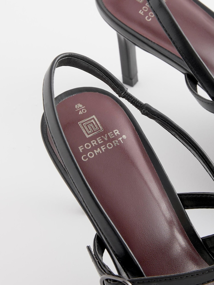 črna - Čevlji z visoko peto in dvojnimi paščki Forever Comfort® - Slika 8 iz 8